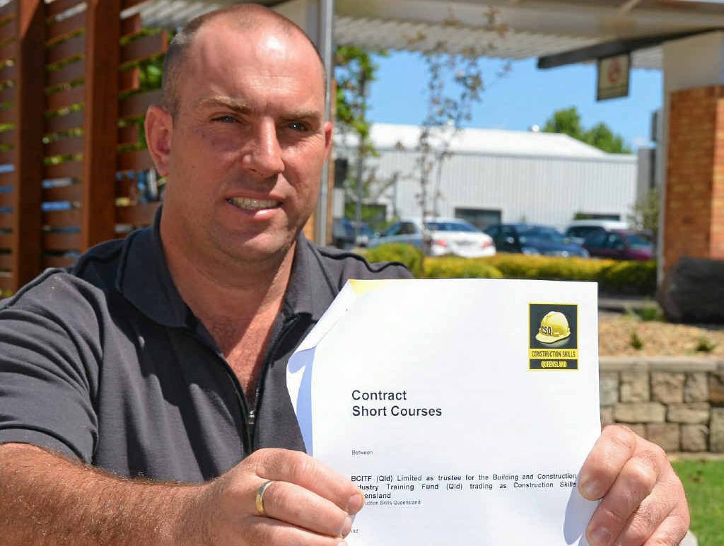 FURTHER YOUR SKILLS: Jason Wright of Wright Solutions is excited to have Construction Skills Queensland on board and now offer short courses in a number of skill areas at a fraction of the price.